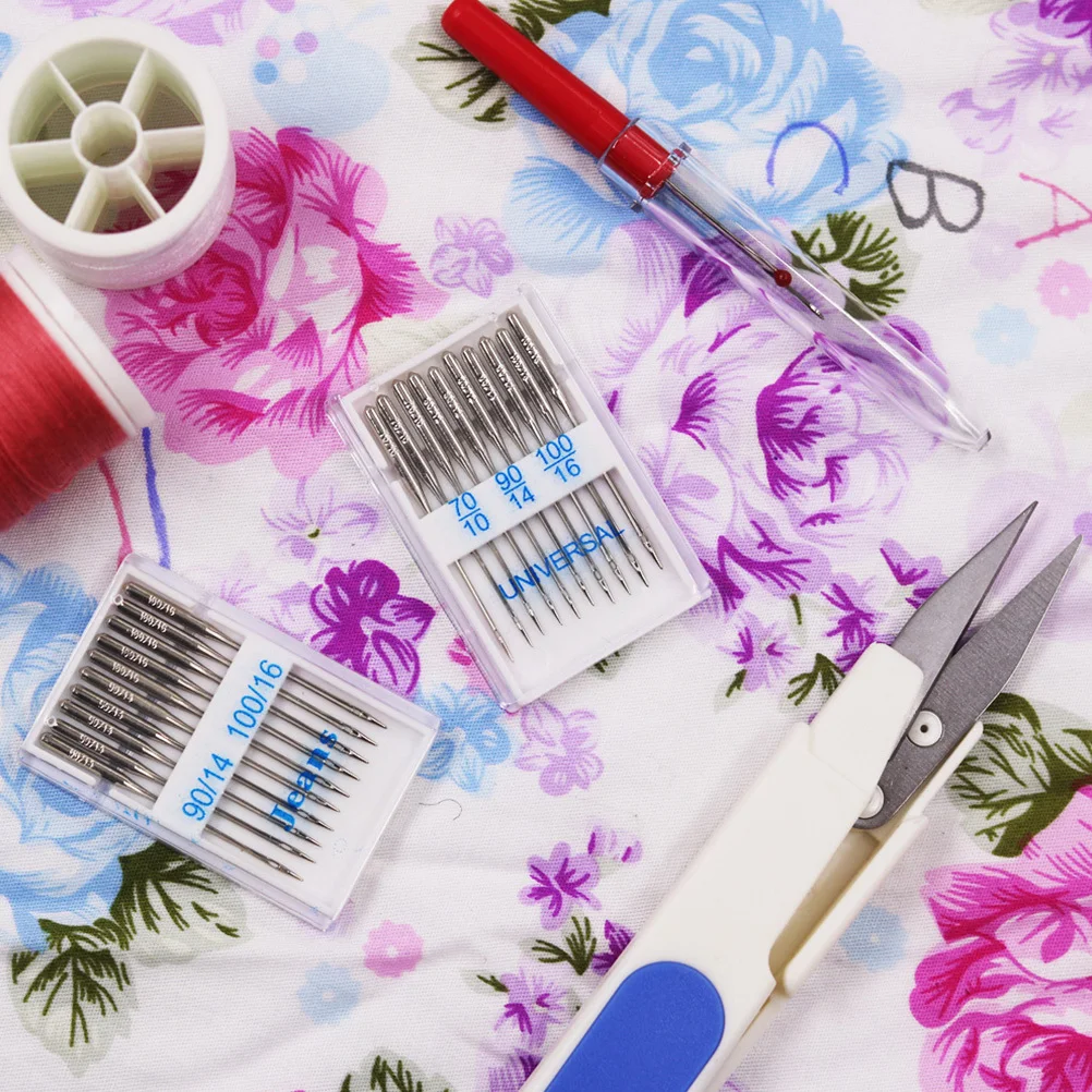 

Versatile Sewing Machine Needles Stainless Steel Durable Wear-Resistant Easy Install Storage Box Sewing Accessories