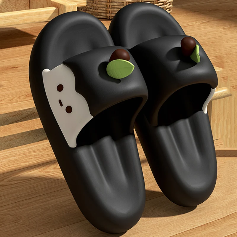 Niedliche dicke Plateau-Cloud-Slides für Damen – Neu für den Sommer 2026 – Bequeme Anti-Rutsch-Strandsandalen mit weicher Sohle – Detail 6