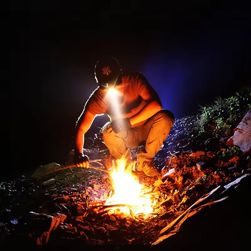 

ZK20 Dropshipping Lightweight Rechargeable Waterproof Headlamp LED Clip on Cap Light Portable Hands-Free Induction Hat Lights