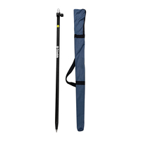 Durable 2.1M Telescopic Carbon Fiber Prism Pole GPS RTK Survey Pole From 1.25M To 2.25M