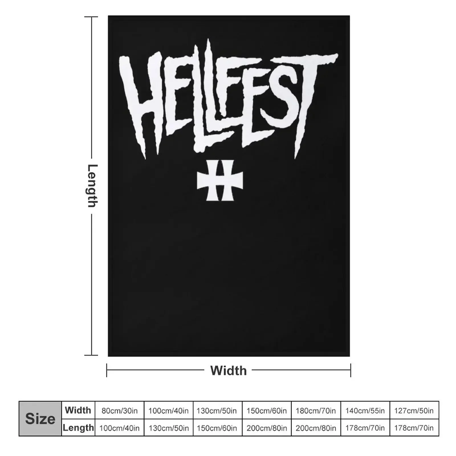 Hellfest 2 T shirt classique Throw Blanket Retros Bed funny gift Picnic Blankets