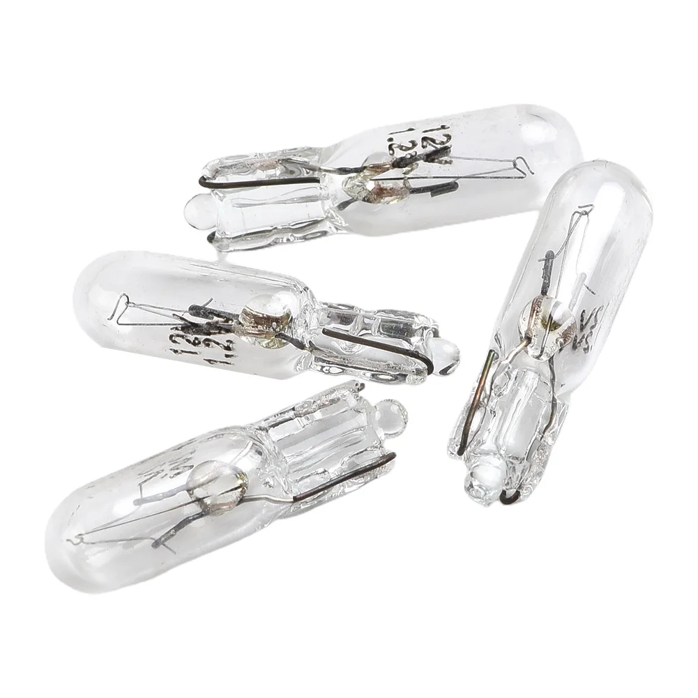 Juego de bombillas para salpicadero de coche, luz blanca cálida, tipo bombilla de cuña, T5 286, 20 piezas, 12V, 1, 2W, cristal de cuarzo, Tecnología