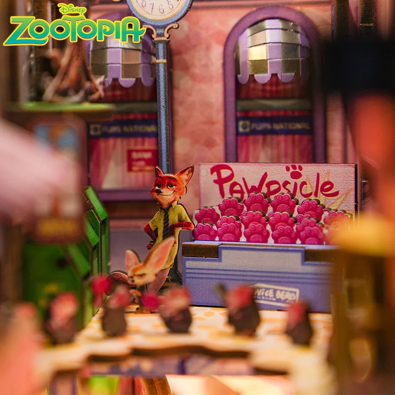 الرسمية ثلاثية الأبعاد ديزني Zootopia كتاب حامل لعبة أرنب جودي سطح المكتب زخرفة اللعب التخصيص نموذج جميل عيد الميلاد مفاجأة هدية