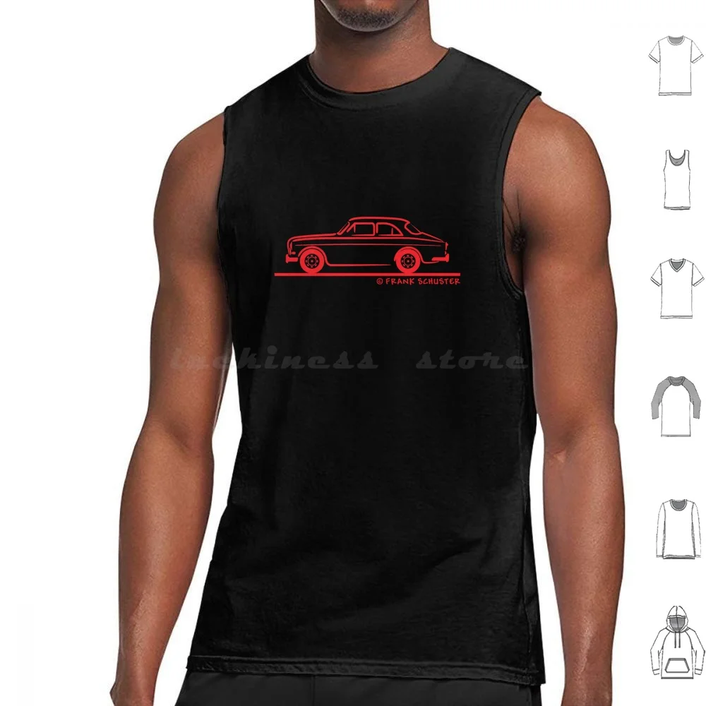 Tank Tops Print Cotton P1800 1800 1800S Frank Schuster 1961 1973 Sports Car Helmer Pettesson B18 1800Es Station