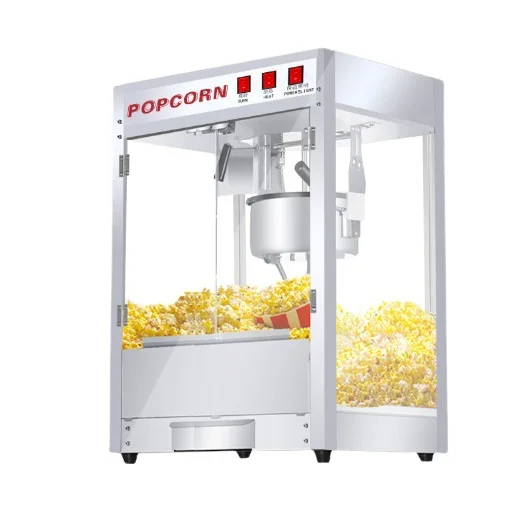

All stainless steel commercial electric popcorn machine stall night market