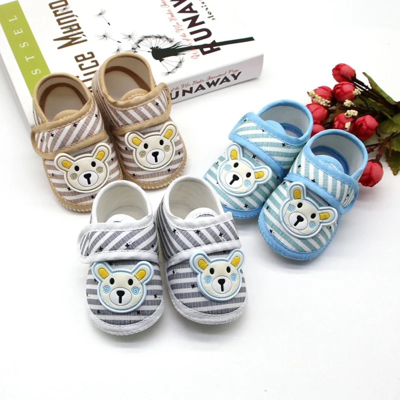 Newborn Baby Girl Soft Sole Crib Toddler Shoes Canvas Sneaker Toddler Shoes Infant Soft Soled Anti-Slip Casual Shoes