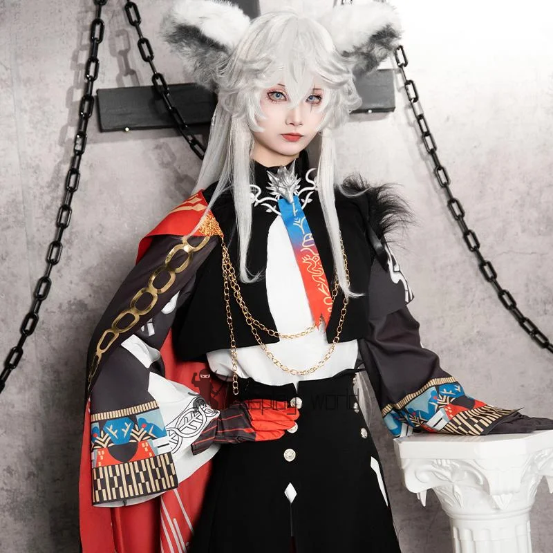 

Lappland The Decadenza Cosplay Costume Arknights Game Anime Party Headwear Uniform Hallowen Play Role Clothes Clothing for Women