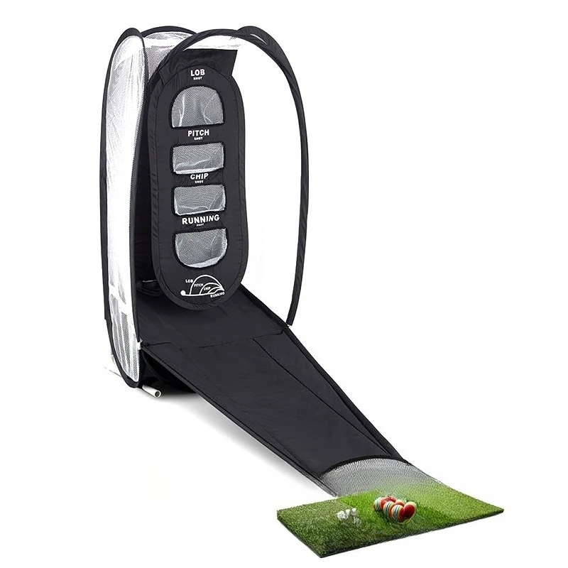 

Golf swing practice equipment, cutting rod practice net, indoor and outdoor practice supplies, foldable with impact pads