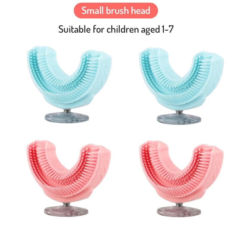 Têtes de brosse de rechange en forme de U pour brosse à dents électrique sonique, tête de brosse souple, accessoires de nettoyage des dents pour enfants, Louvain, 360