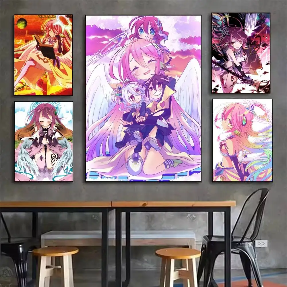 

NGNL Jibril No game no life Poster Waterproof HD Art Wall Decal Self-Adhesive Print