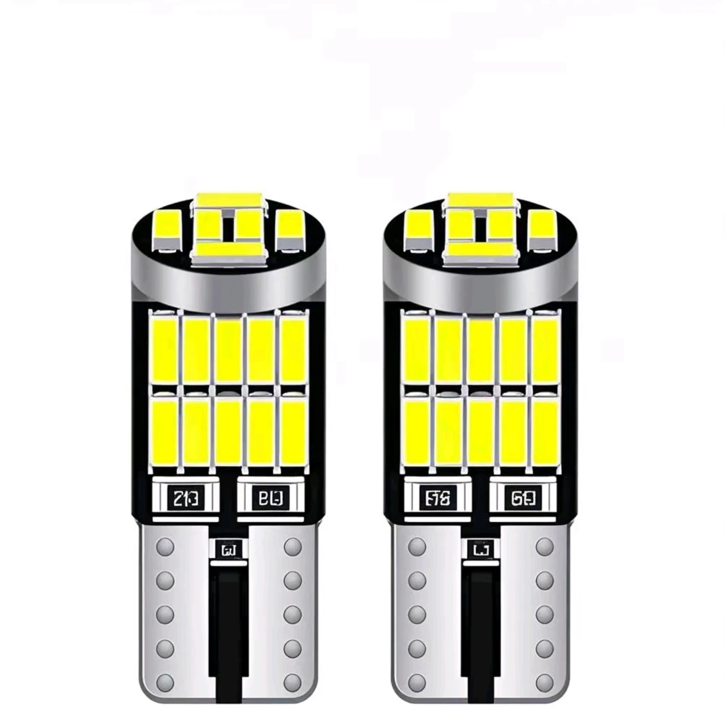 2x T10 Led Bulb W5W Lamp WY5W 5W5 194 26SMD Interior Parking License Plate Reading Dome Side Marker Signal Car Light 12V