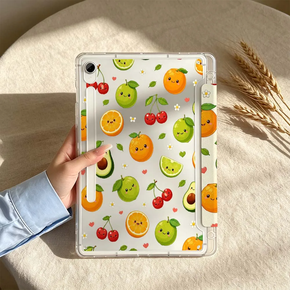 Cute Fruit Vibes For Samsung Galaxy Tab S6 S7 S8 S9 S10 A8 A9 A11 Lite FE Plus 3Y Tablet Case Soft