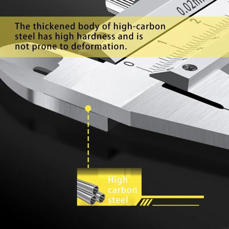 2025 NUEVA CALIPER VERNIER 0-100 mm acero inoxidable Caliper estudiante tamaño pequeño Micrómetro