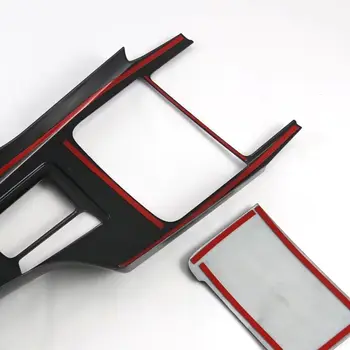 適用於豐田Fortuner SW4 2016-2024的碳纖維紋理內裝中控台換檔面板蓋貼紙,汽車配件 10 最佳銷售 碳纖維豐田Fortuner - №3