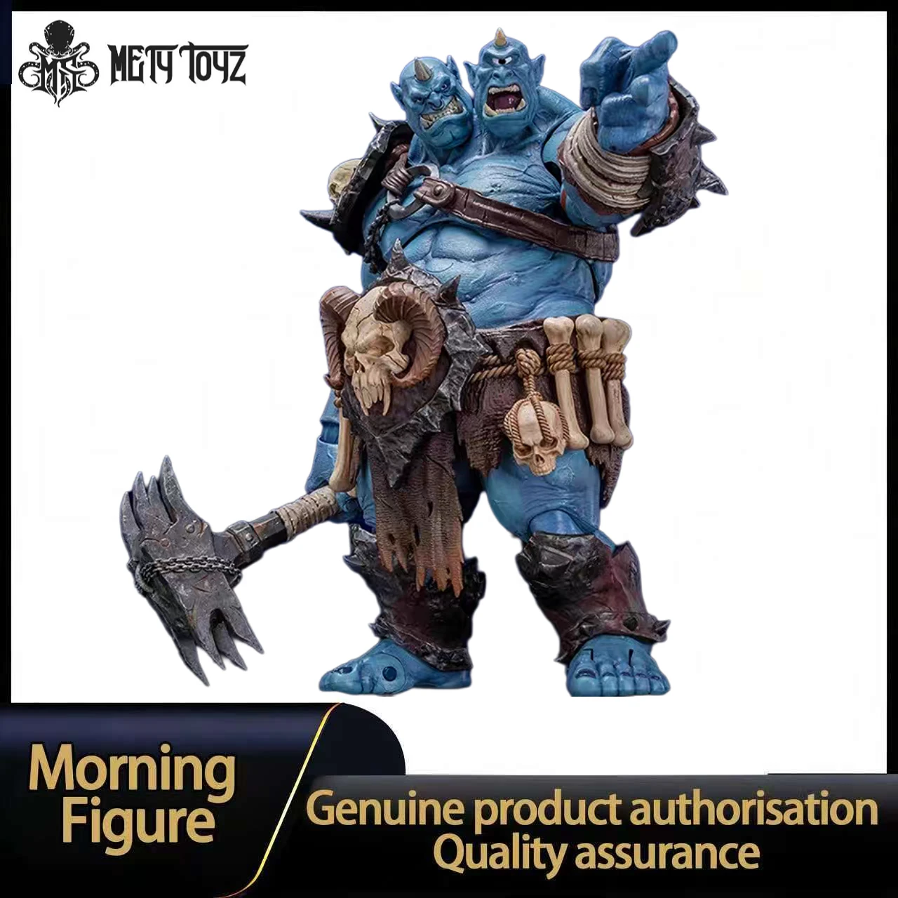 

In Stock Mety Toyz Adventurer World Series Orgrus The Skullcrusher Two-Headed Ogre Warrior Blue 1/10 Action Figure Collection