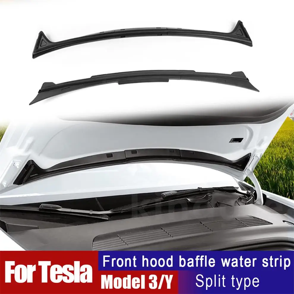 

For 17-23 Tesla Model 3 Y Air inlet protective cover modification accessories Front Waterproof Chassis Cover Water Strip