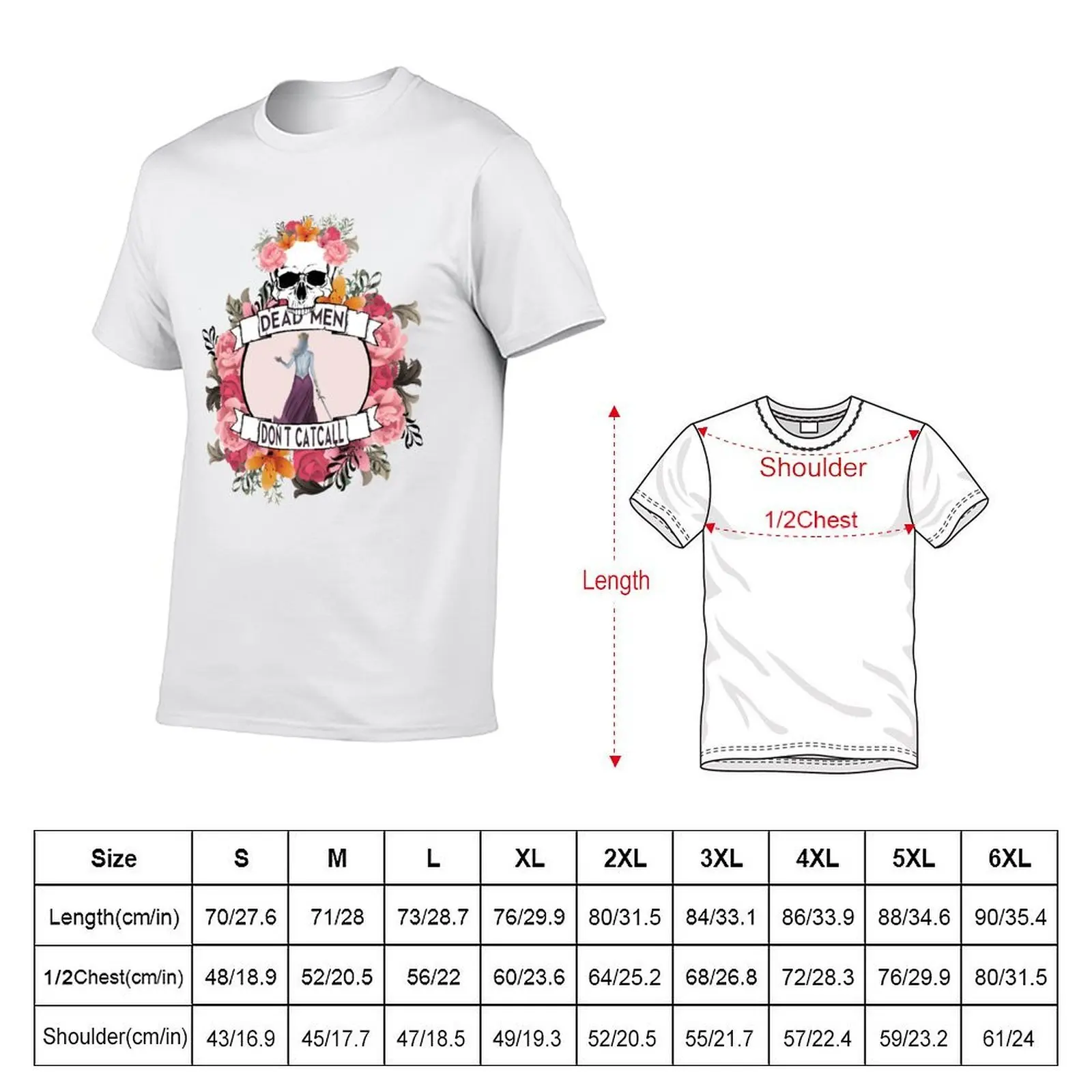 Dead Men Don't Catcall T-Shirt topping summer clothes plus size men clothing