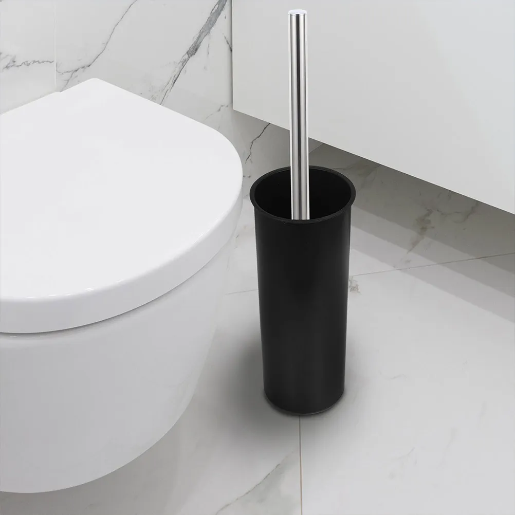 

Smooth Hard Plastic Toilet Brush Cup Holder Modern Bathroom Cleaning Tool Storage Base for Home Hotel Public Restroom Organizer