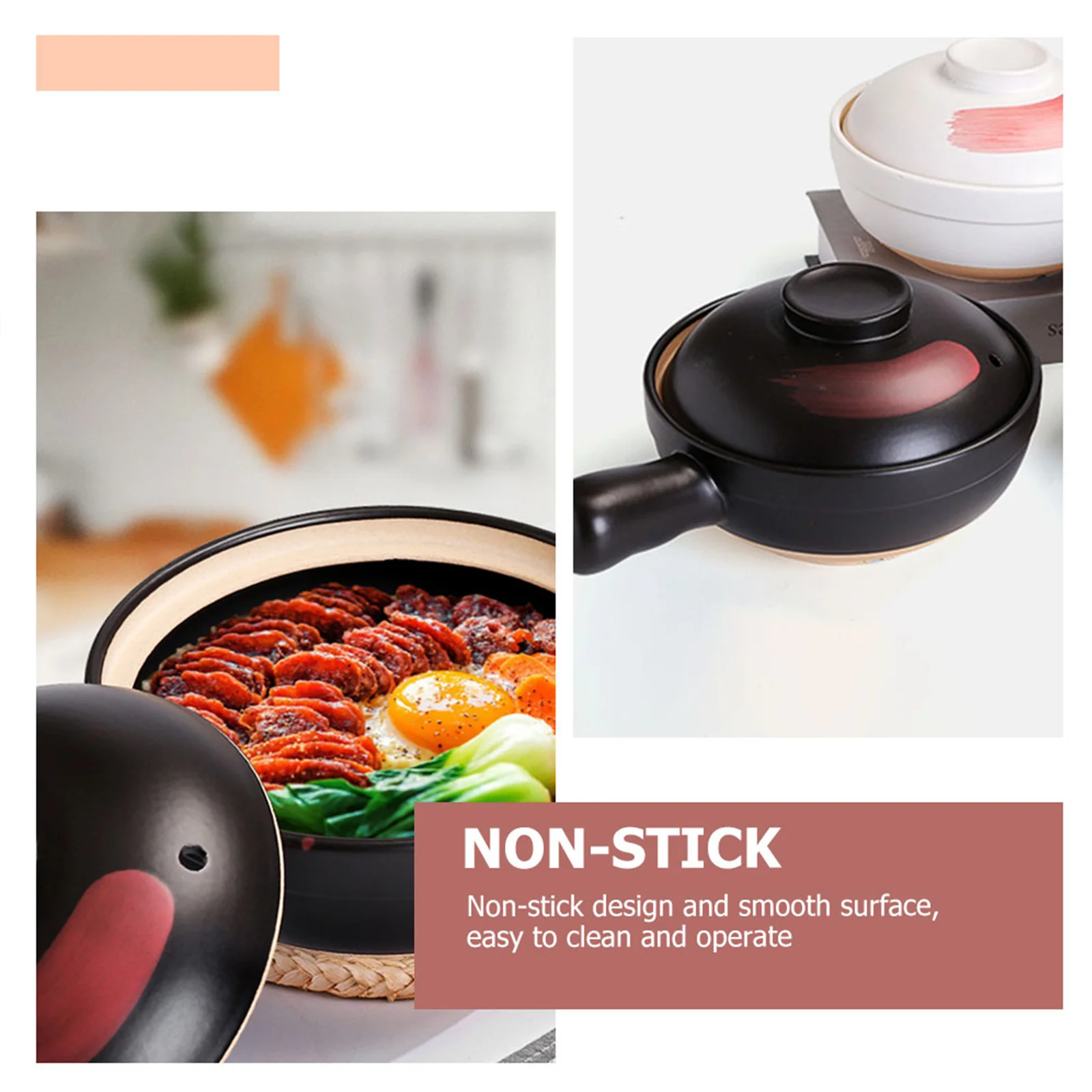 

Noodle Pot Asian Clay Cooking Claypots for Ceramic Stew with Lids Hot Stockpot Soup
