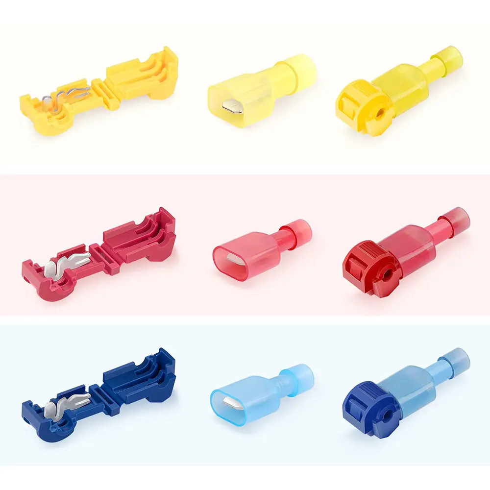 120 sets of 60 pairs of T-shaped terminal blocks with no breakage and quick connection, ant clip connectors