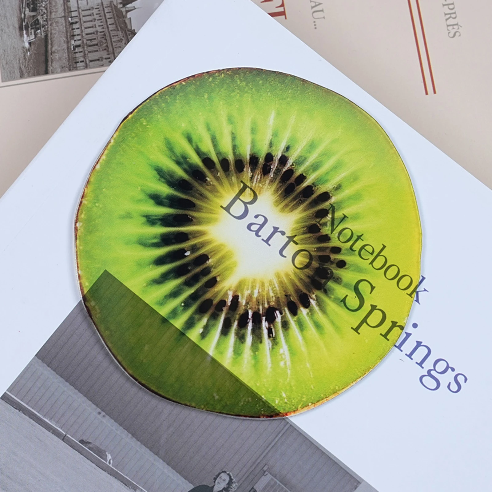Fruit Acrylic Bookmarks Translucent Refractive Color Aesthetic Cute Creative Reading Bookmark for School Student Office
