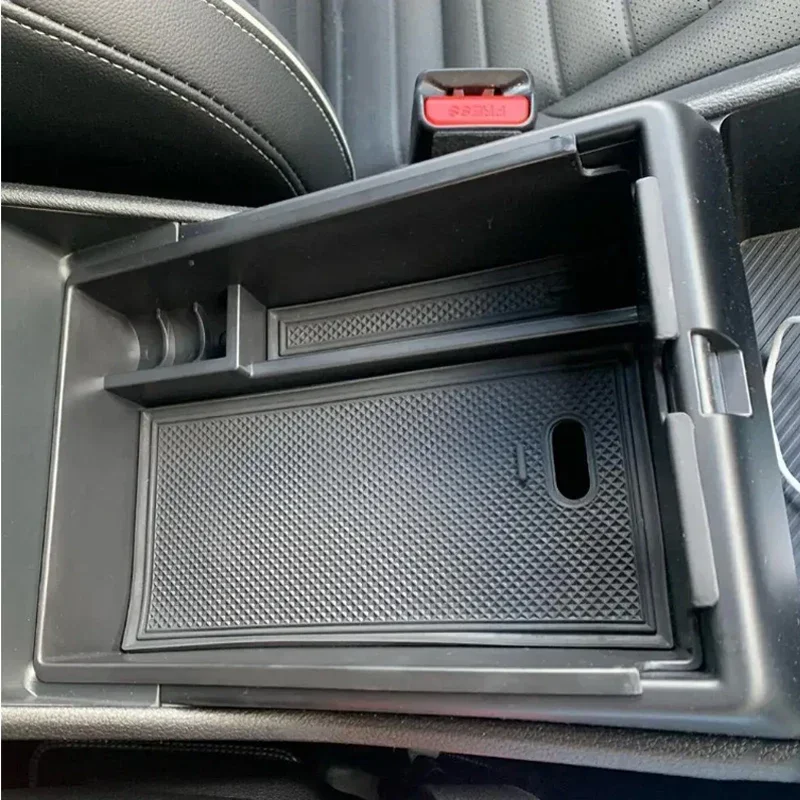 For Kia Sportage NQ5 2022-2024 Car Styling Plastic Interior Armrest Storage Box Organizer Case Container Tray accessories