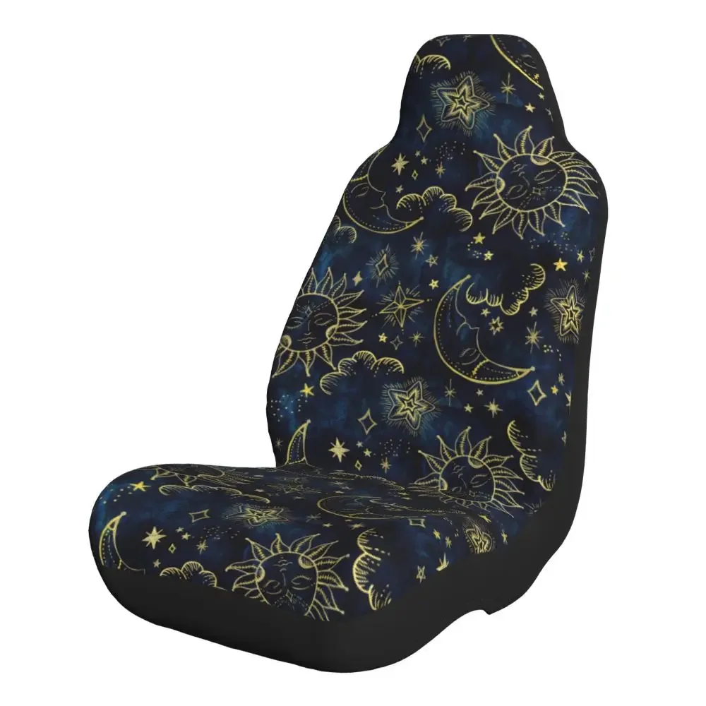 Sun Moon Boho Cosmos Astrology Unique Style Car Seat CoversCar Seat Covers Universal Suitable for Small Cars, Trucks SUVs