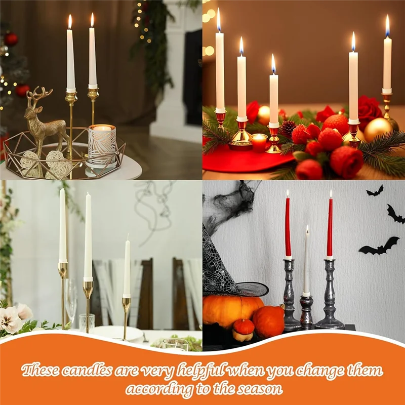 A76X-20 Pack Candle Hugger Grips Candle Rings Candle Holders Stay Put Candle Grips Keep The Candles Upright And In Place