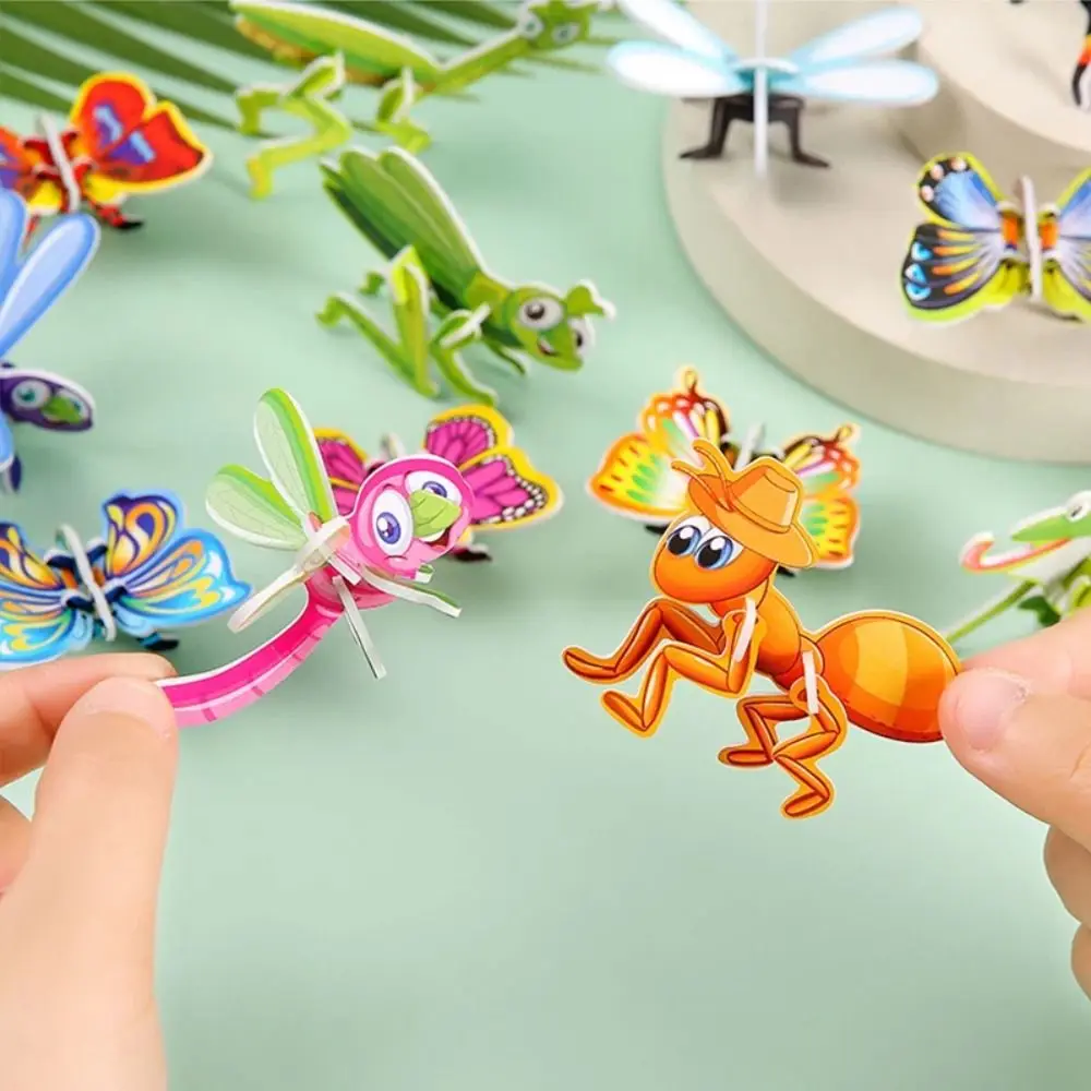 Goodie Fillers Dinosaurs Foam Puzzle 3D Educational Insect Animal DIY Paper Jigsaw Mini Kindergarten Paper Puzzles Guest Gift