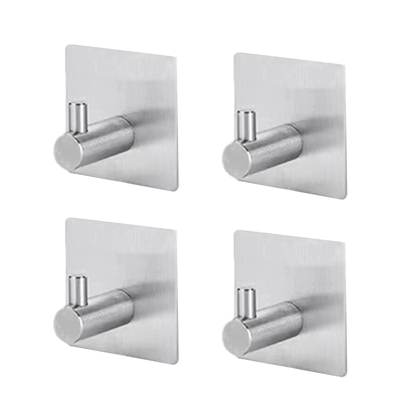 

Nzeen 4PCS Black Heavy Duty Waterproof Stainless Steel Hooks Wall Mount Easy to Install