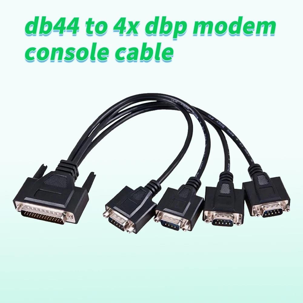 

RS422 DB44 pin to 4x DB9 pin cable DB 9 RS-422 serial Card adapter cables For PCI card to 4 x RS 422 / 485 Card