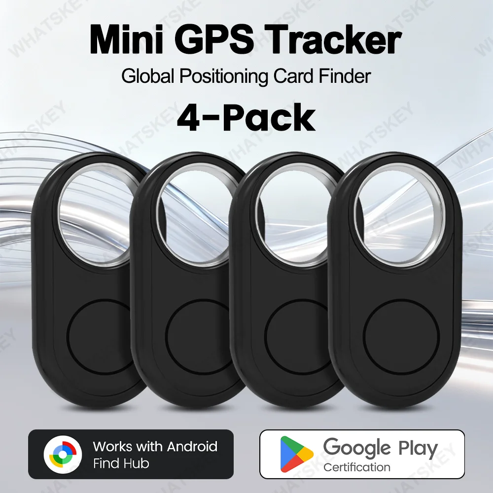 4PCS GPS Tracker for Samsung Global Finder Work with Android Google's Find Hub Anti-loss Alerts Smart Tag Sound Fast Locator