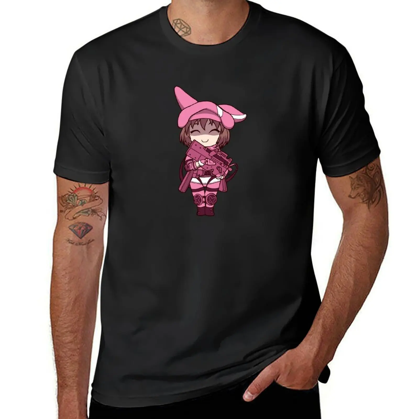 [GGO] Little Pink Devil T-Shirt oversized quick drying shirts graphic tees for a boy mens t shirt graphic