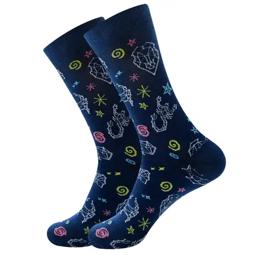 1 Pair New Happy Mens Socks Women Novelty Cartoon Sock Combed Cotton Funny Men's Big Size Crew Hip Hop Thick Long Socks - Image 20