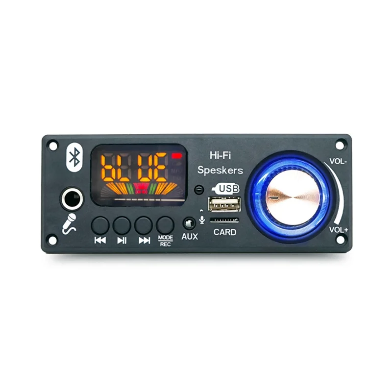 B37B-Bluetooth Audio Decoder Amplifier Board 2X80w 160W Amplifier Audio Player 12V DIY MP3 Player Car FM Radio Module TF USB