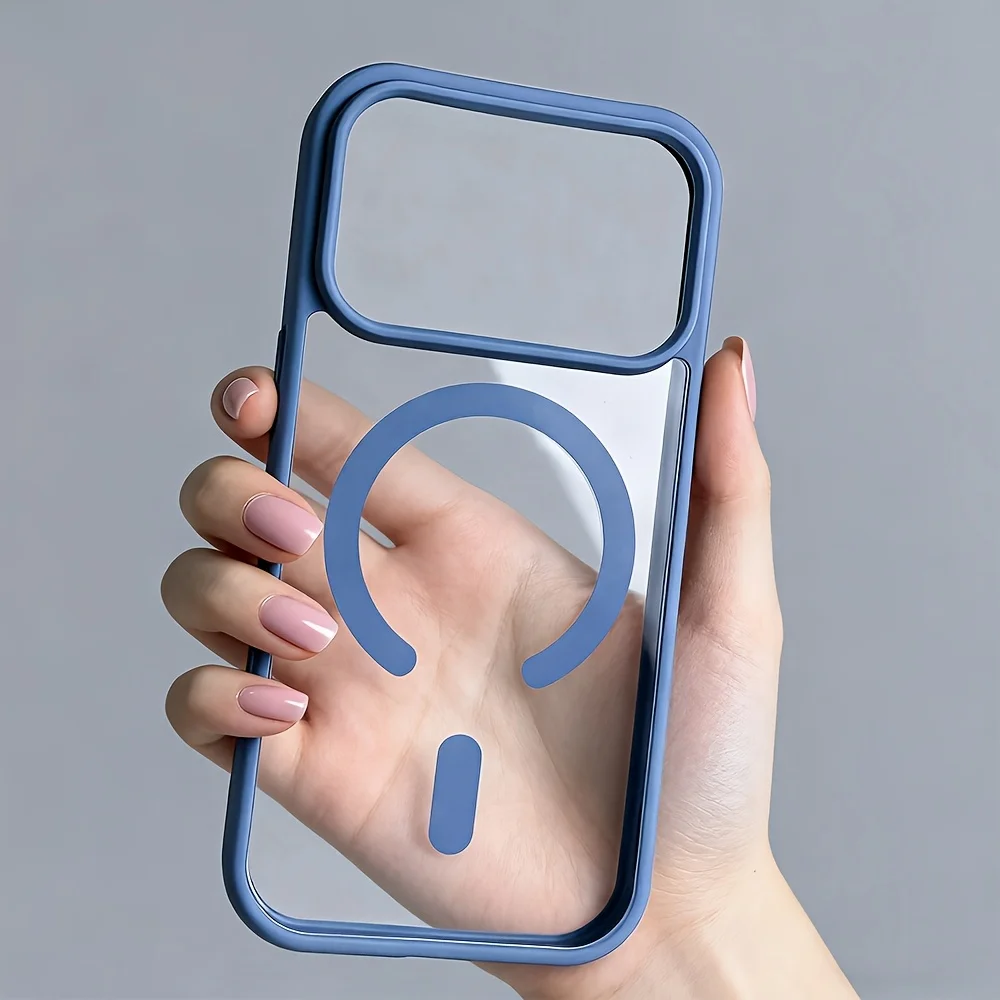 

Чехол для iPhone 17 Pro Max с магнитной зарядкой, противоударный бампер, акриловый, совместимый с iPhone 16, 15, 14, 13, 12, 11