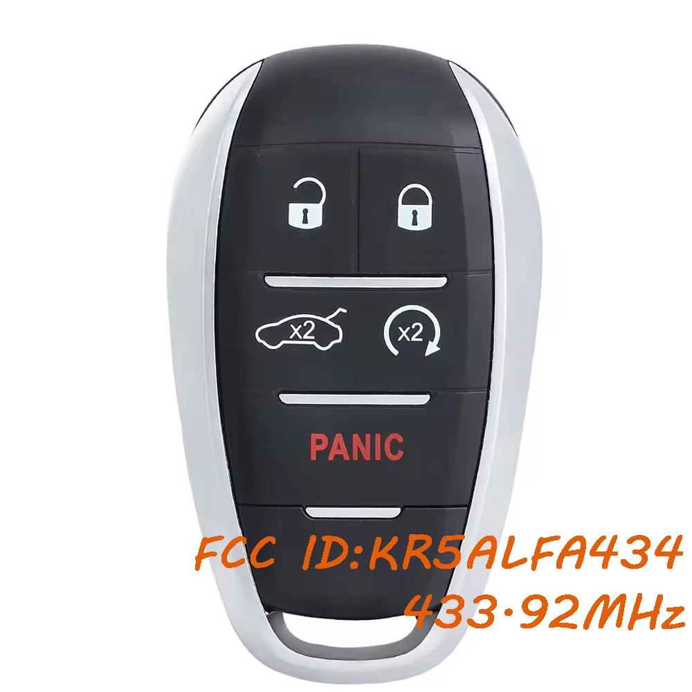 

KR5ALFA434 A2C97635100 Дистанционный брелок для Alfa Romeo Giulia Stelvio 2017 2018 2019 2020 2021 2022 2023 2024 433 МГц без ключа
