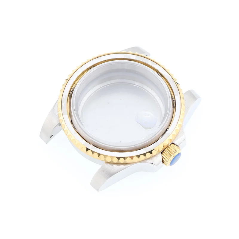 

40mm SubMariner Mod Diver Watch Case Stainless Steel 316L with NH34 NH35 NH36 Movement Options Sapphire Crystals Brushed Polishe