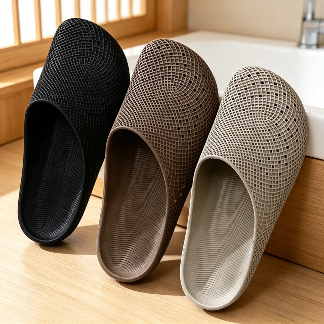 

Мужские летние рабочие туфли без шнурков, дышащие повседневные сабо для кухни, полузакрытые сандалии, удобная уличная обувь