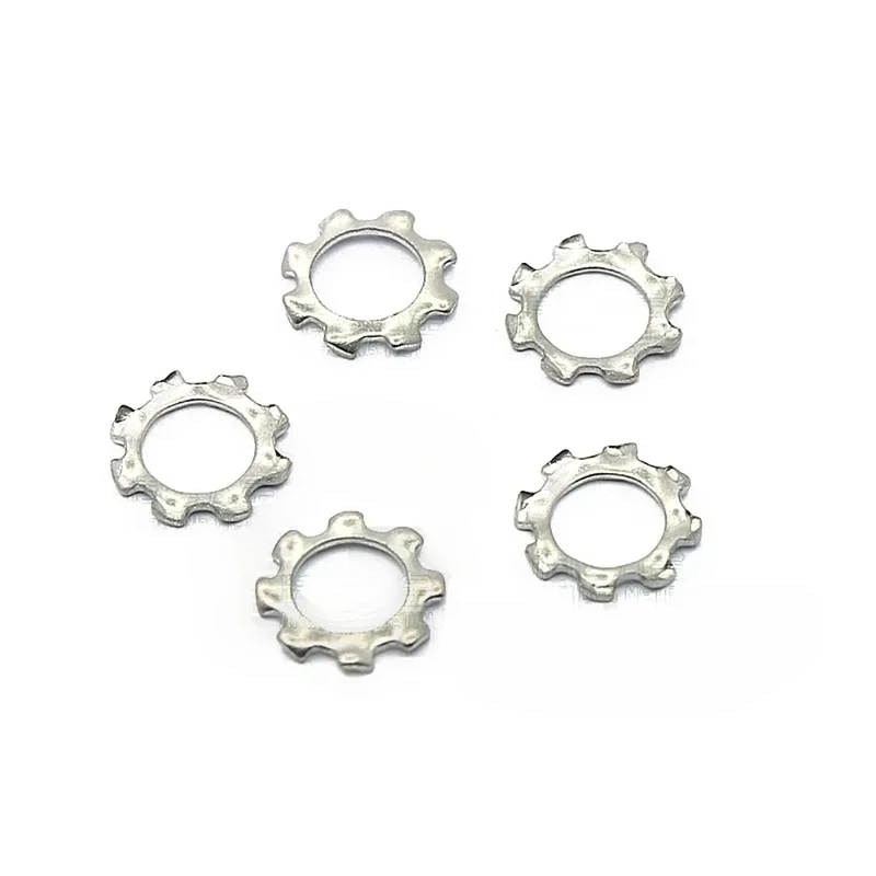

1-100Pcs M3 M4 M5 M6 DIN6797A 304 Stainless Steel External Toothed Serrated Lock Washer Shakeproof Star Gasket