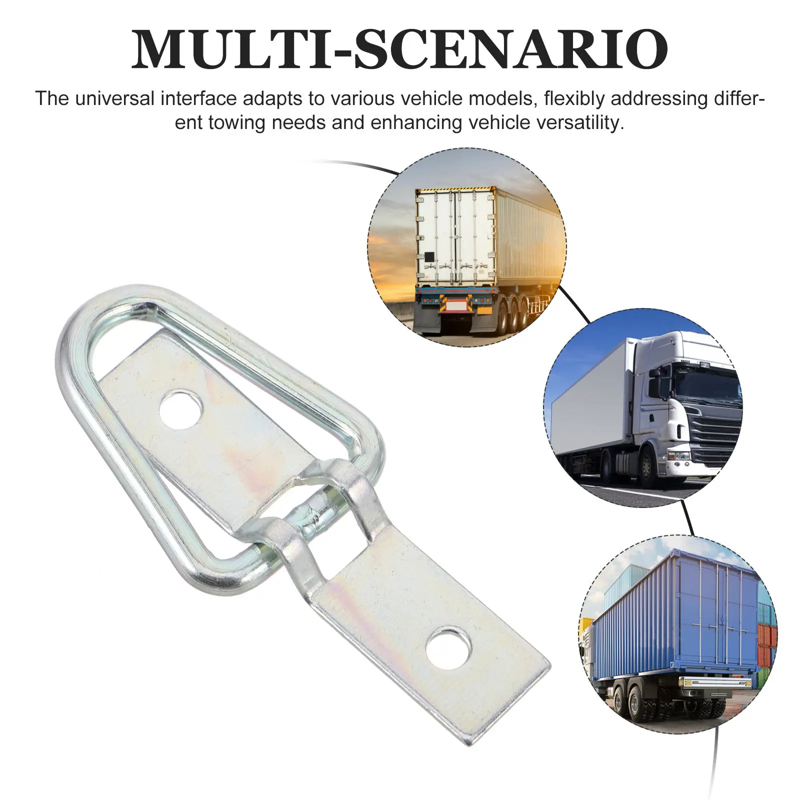 2Pcs Trailer Tie Down Anchors Heavy Duty D Ring Tie Down Hooks for Truck Bed Rv Camper Cargo Boat Trailer Accessories - view 3