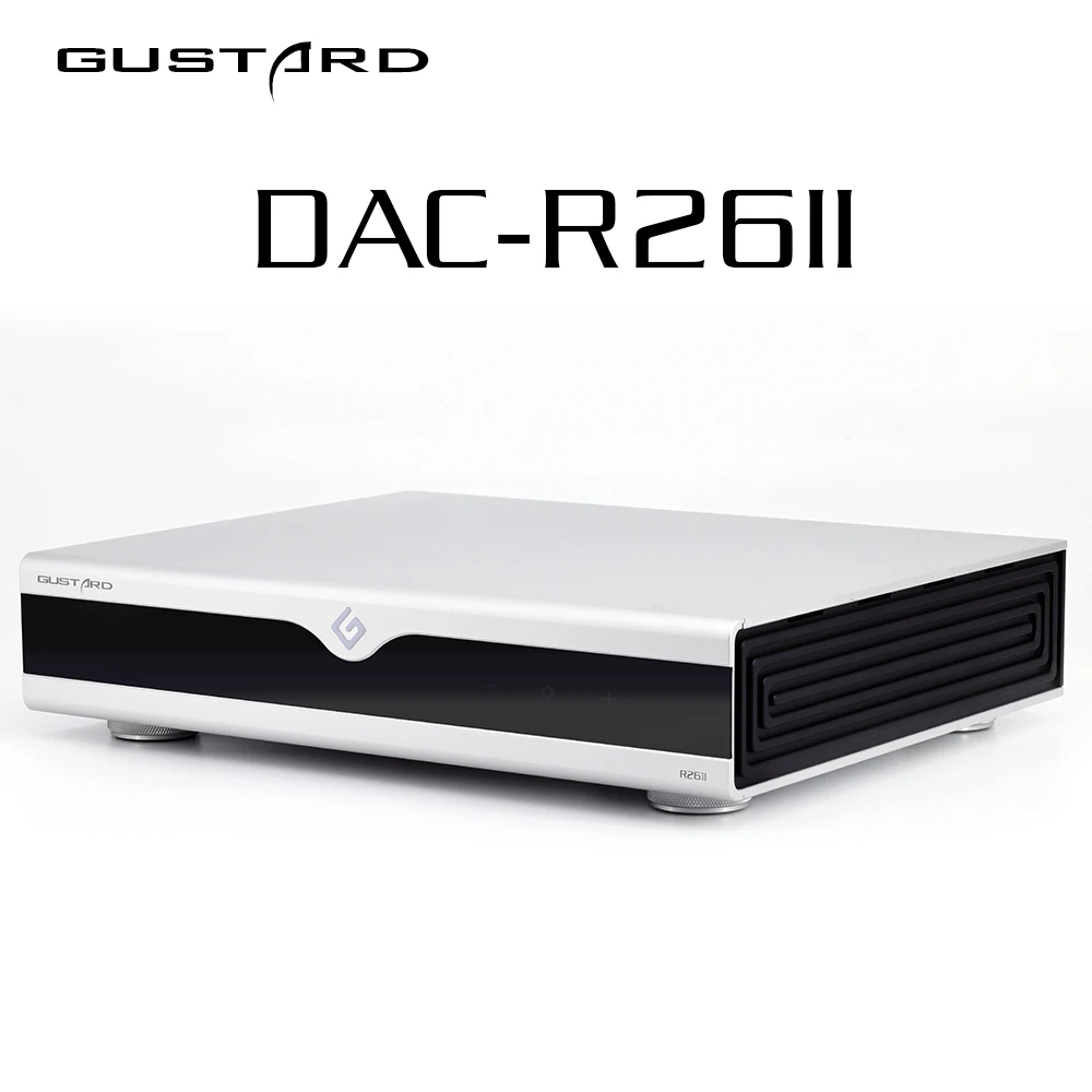 GUSTARD DAC-R26II HIFI Audio Digital Discreto R2R Decodificador de Alta Calidad Sin Pérdidas 10M Clock IN Compatible con DSD512 PCM768k R26 II DAC