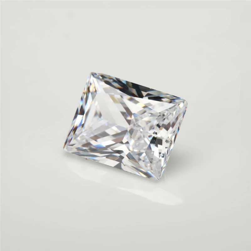 Size 1.5x2mm-10x14mm 5A Rectangle Cut White Cubic Zirconia Stone Loose CZ Synthetic Gemstone For Jewelry Making
