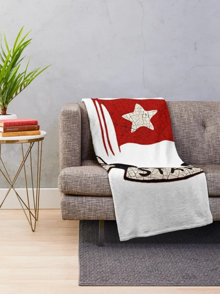 White Star Line T-ShirtWhite Star Line Throw Blanket Camping warm for winter Warm Shaggy Blankets