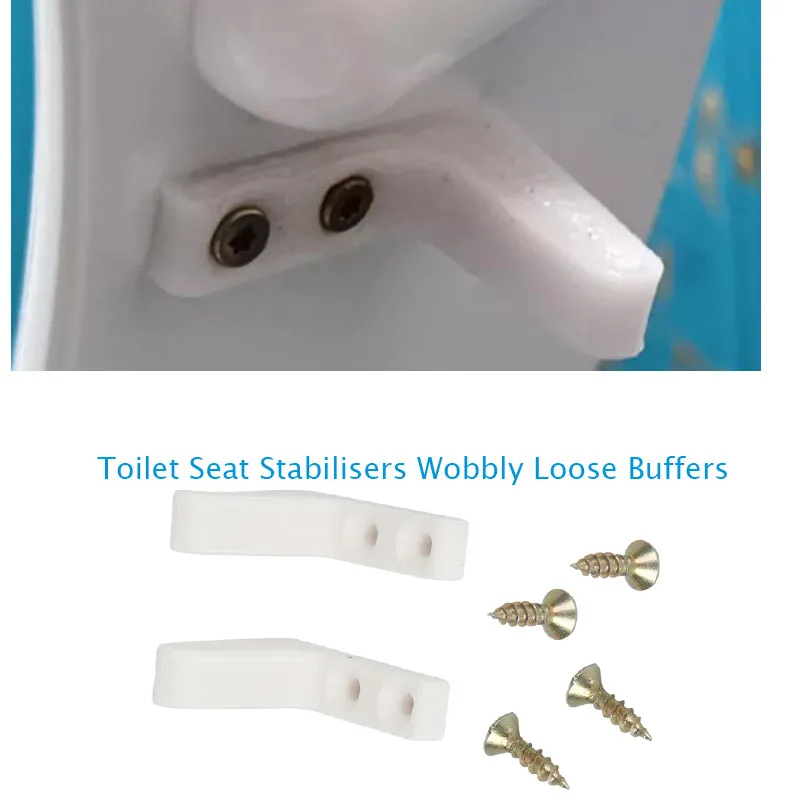 1Set For RV Toilet Seat Stabiliser Bracket Wobbly Loose Buffers Bumpers Stop Slipping Sliding For Camper Caravan Motorhome Parts