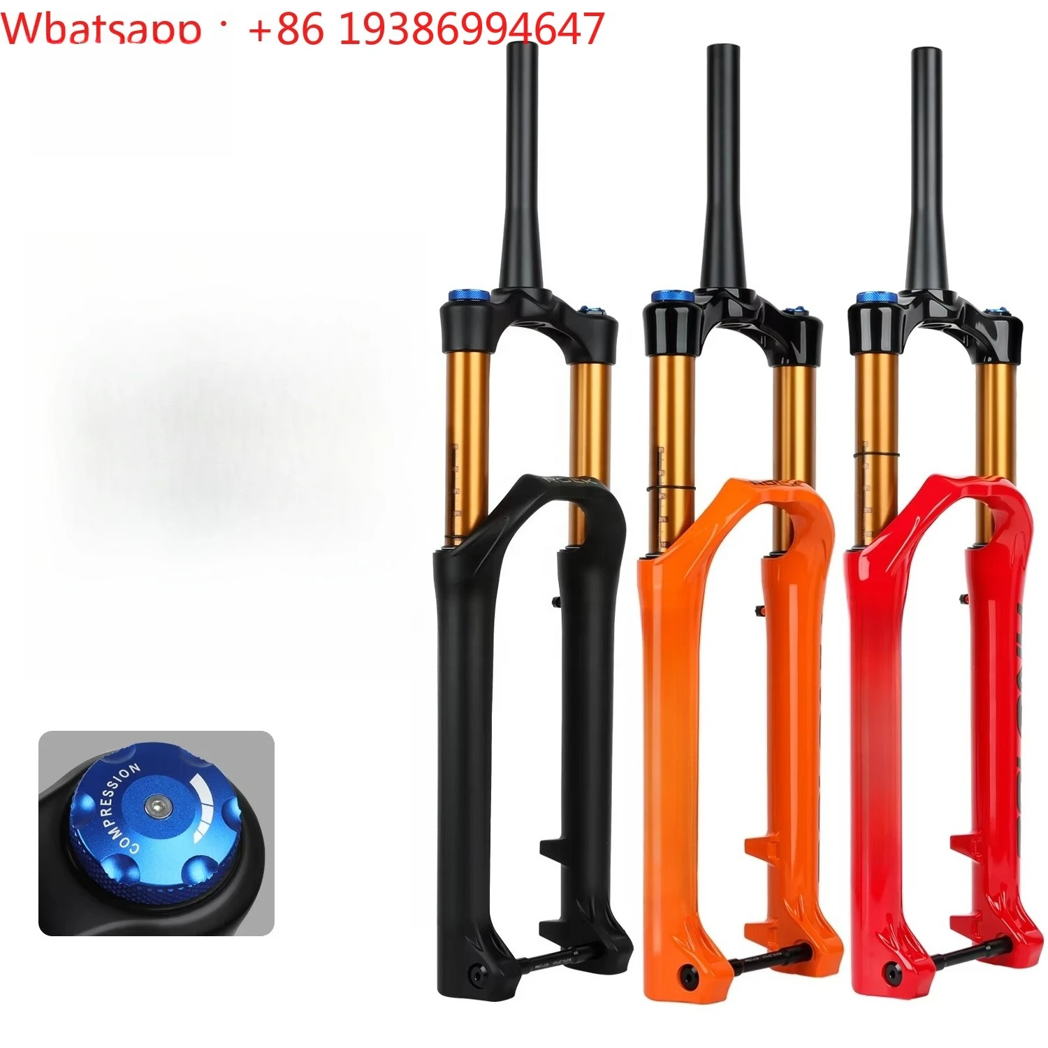For BOLANY 38mm Stanchion Bike Fork  27.5/29 Inch 160mm Travel MTB Fork Damping Rebound Adjustable 15x110mm Suspension Air Fork