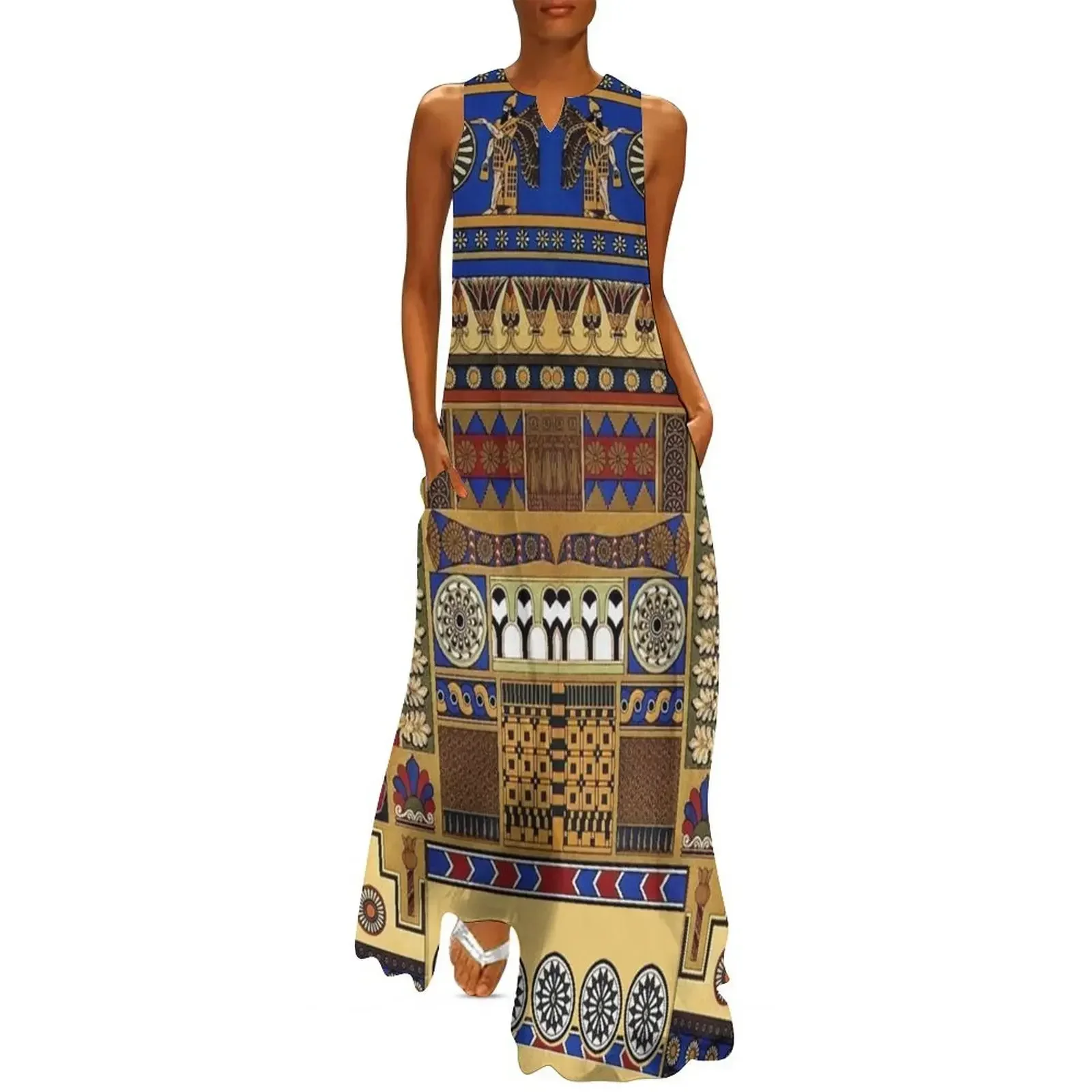 

Ancient Assyrian Art Long Dress Dresses gala ladies dresses for women 2025 dress women summer 2025 Dress