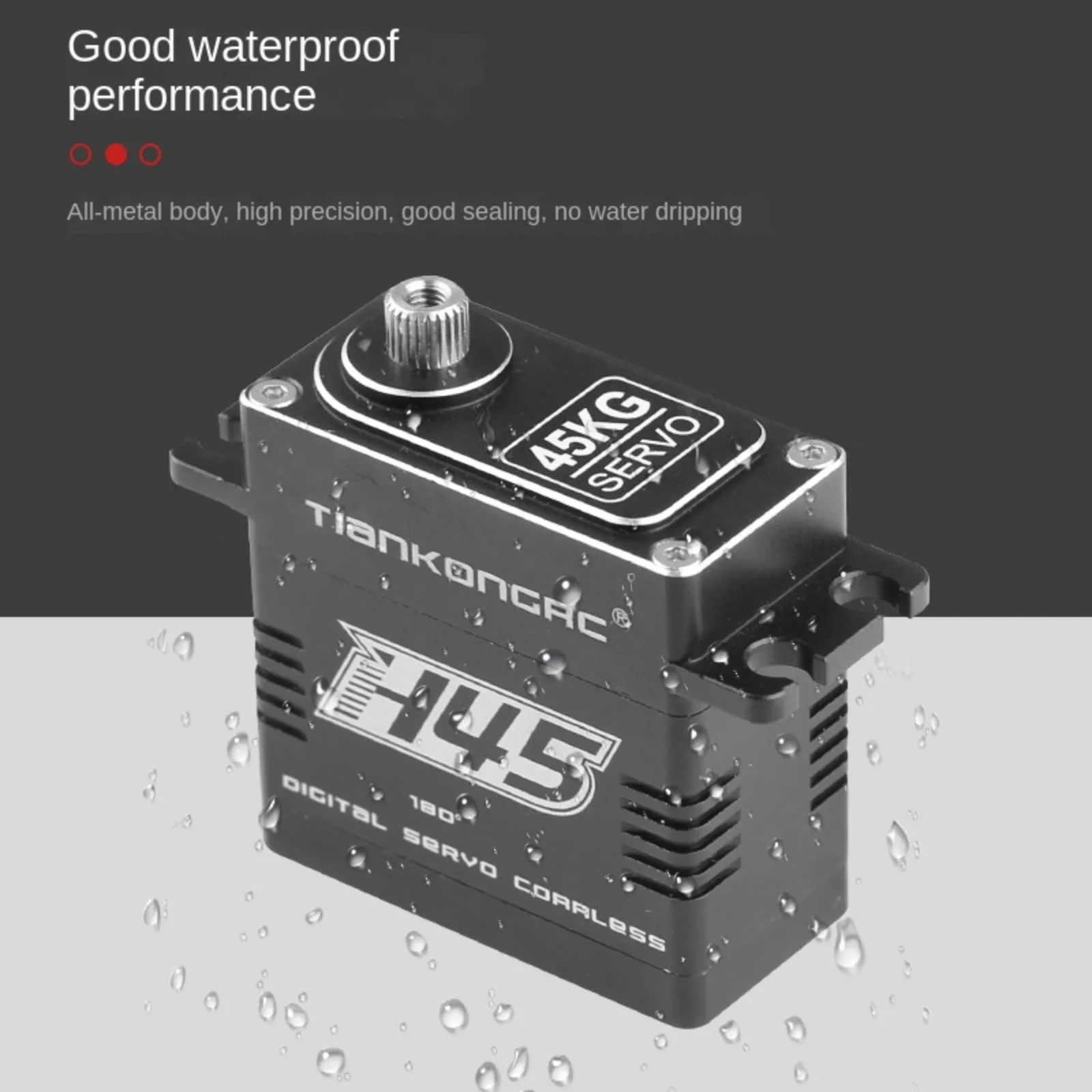 45KG all-metal hollow cup digital servo 4.8V-8.4V suitable for helicopter and model aircraft accessories