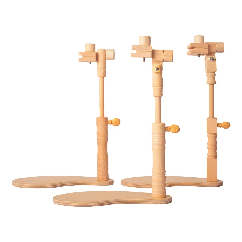 

Cross-stitch embroidery frame, beech embroidery tool, seat-type solid wood shelf