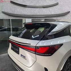 For Lexus RX 350 450 500 Black Carbon Fiber Trunk Lid TRD Center Wing Car Spoiler Decoration 2023 Accessory Modification FRP